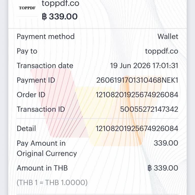 I Need a Refund for an Unauthorized 339 Baht TopPDF App Subscription Charge