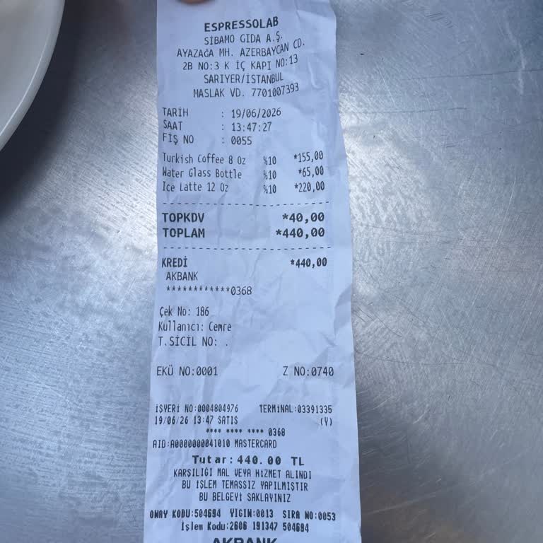 Espresso Lap Göktürk’te 155 TL’lik Türk Kahvesi İkramı Eksik, Açık Bardak Suyu