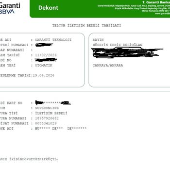 Tahsil Edilen Ücretlerin Detaylı Faturası Mail Yoluyla Gönderilmedi