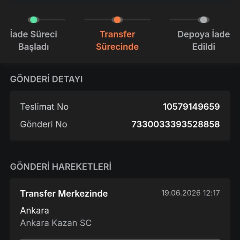 Trendyol Express Kargo Gecikmesi, İadesi ve Bilgilendirme Eksikliği