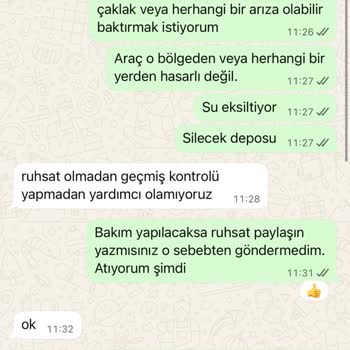 Silecek Suyu Deposu Arızası İçin Randevu Alamama Ve Servis İletişim Sorunları