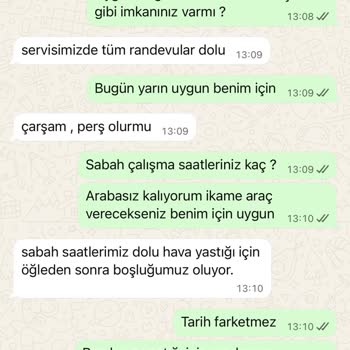 Silecek Suyu Deposu Arızası İçin Randevu Alamama Ve Servis İletişim Sorunları