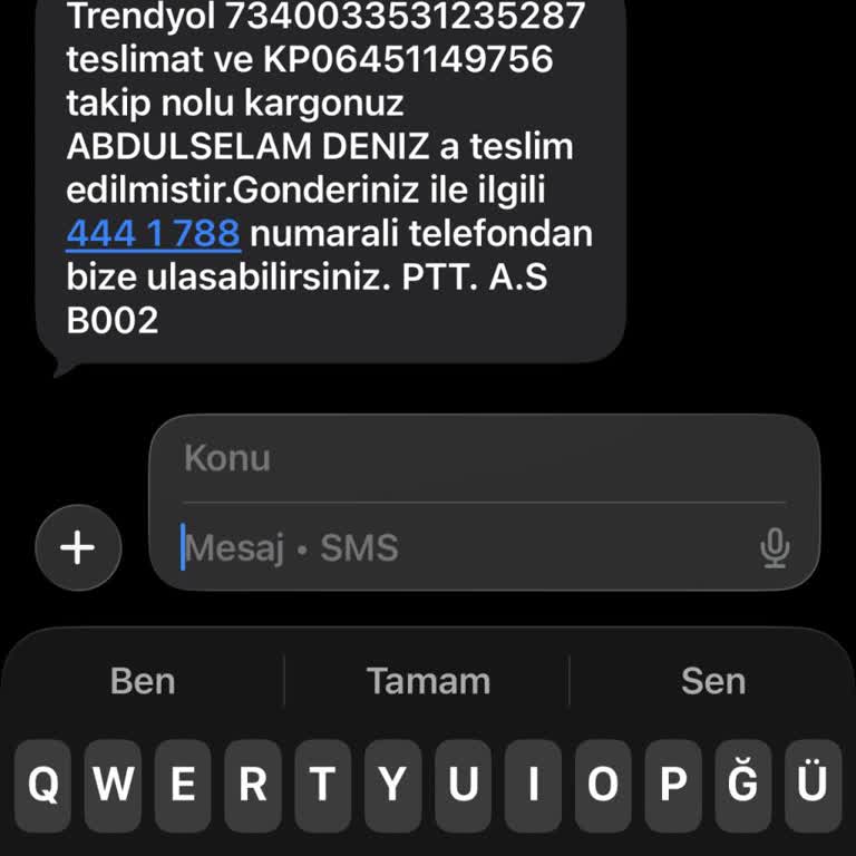 PTT Kargo Teslimatı Gerçekte Apartmanda Bırakılıyor