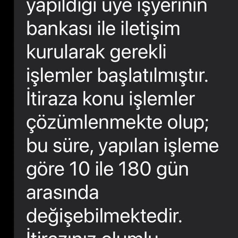 Ziraat Katılım Bankası 1.000 TL İşlem İtirazının Uzun Süreli Cevapsızlığı