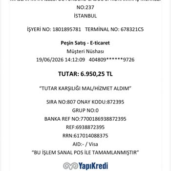 Kredi Kartımdan Yetkisiz 6.950,25 TL Çekimi Ve Cevapsız Müşteri Hizmetleri