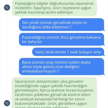Çiçek Aranjmanı Görseliyle Uyuşmadı, Özür Talep Ediyorum