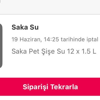Saka Su Siparişim Çalışma Saatiyle Uymayan İptaller Sonrası Mağdur Ediliyor