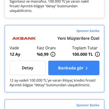 Akbank Reklamındaki 0,99% Faizli Kredi Kampanyası Gerçek Olmadığı İçin Şikayet