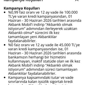 Akbank Reklamındaki 0,99% Faizli Kredi Kampanyası Gerçek Olmadığı İçin Şikayet