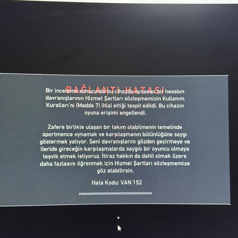 Valorant Ban 152'in İnternet Kafede Kaldırılması İçin Acil Talep