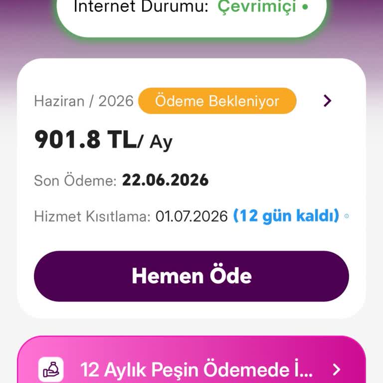 Bilgilendirme Yapmadan 901 TL Faturada Ani Artış Ve Müşteri Hizmetlerine Ulaşılamıyor