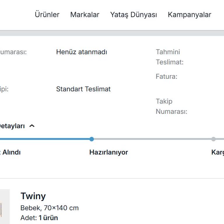 Acil Bebek Yatağı Kargoya Verilmedi, Sürekli Gecikme Ve Bilgi Eksikliği