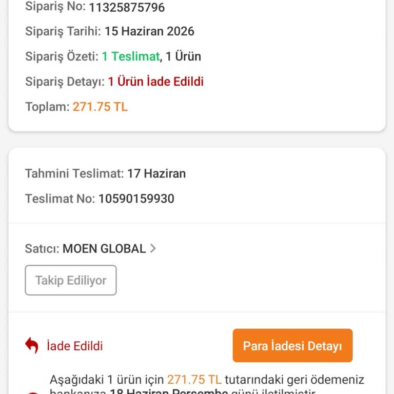Kuponlu Siparişlerim Tekrar İade Ediliyor