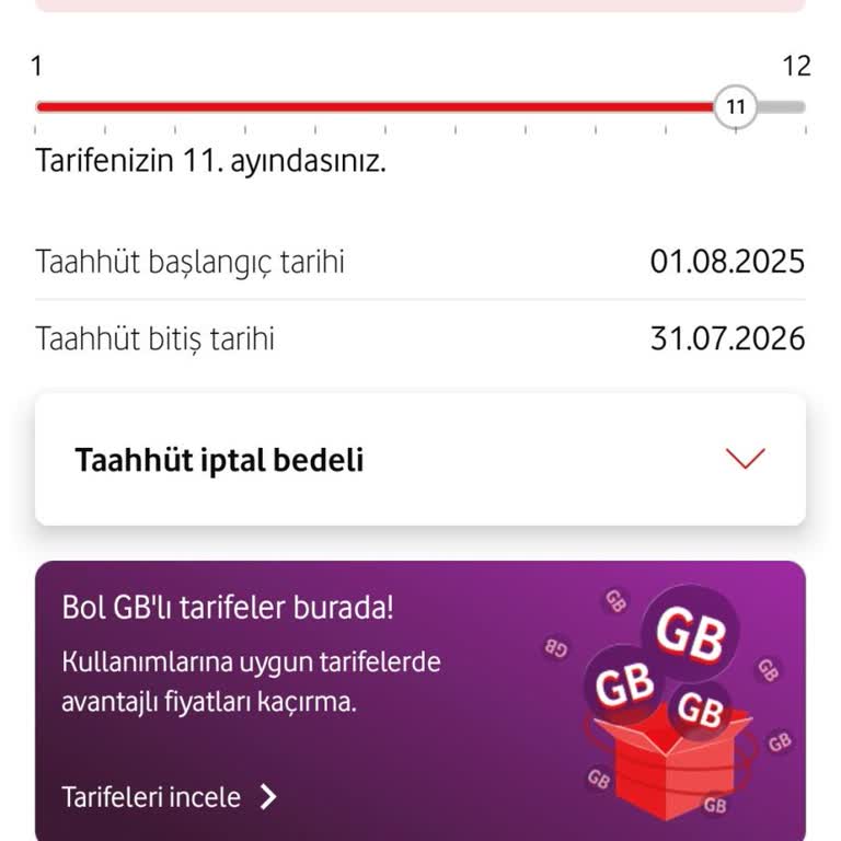 Vodafone Kırmızı Fırsat 20GB Paketi Haksız Fiyat Artışı