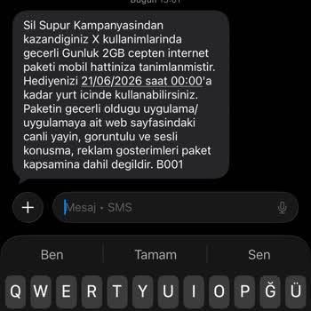 Sil Süpür Kampanyasından Gelen İnternet Normal Paketten Düşüyor
