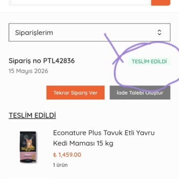 Teslim Edilmeyen Kedi Kumu İçin 40 Günlük İletişimsizlik Ve İade Talebi