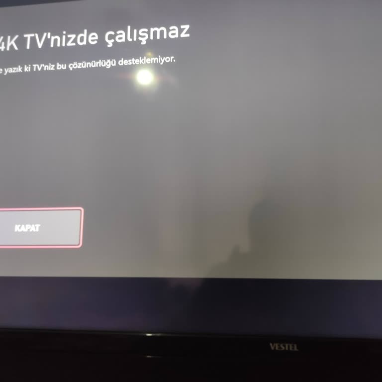 Vestel Ud8100 Gerçek 4K Çözünürlük Çalışmıyor, Yazılım Güncelleme Hatası
