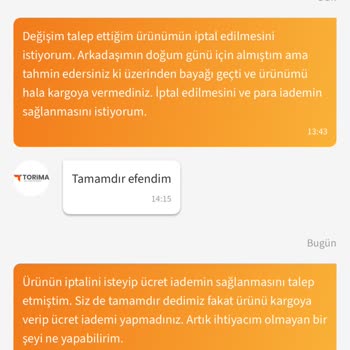 Yanlış Ürün Gönderimi Ve Geciken İade Süreci Nedeniyle Mağdur Oldum