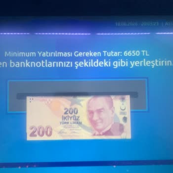 ATM'de Yatırdığım 6.450 TL Hesaba Geçmedi
