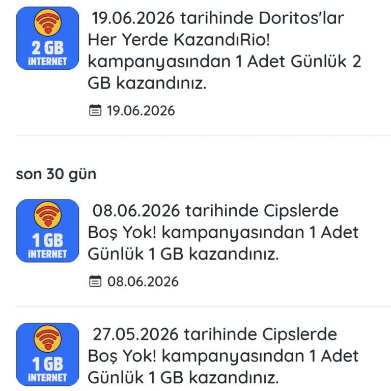 Türk Telekom Doritos Kampanyasındaki 2 GB İnternet Hediye Yüklenmedi