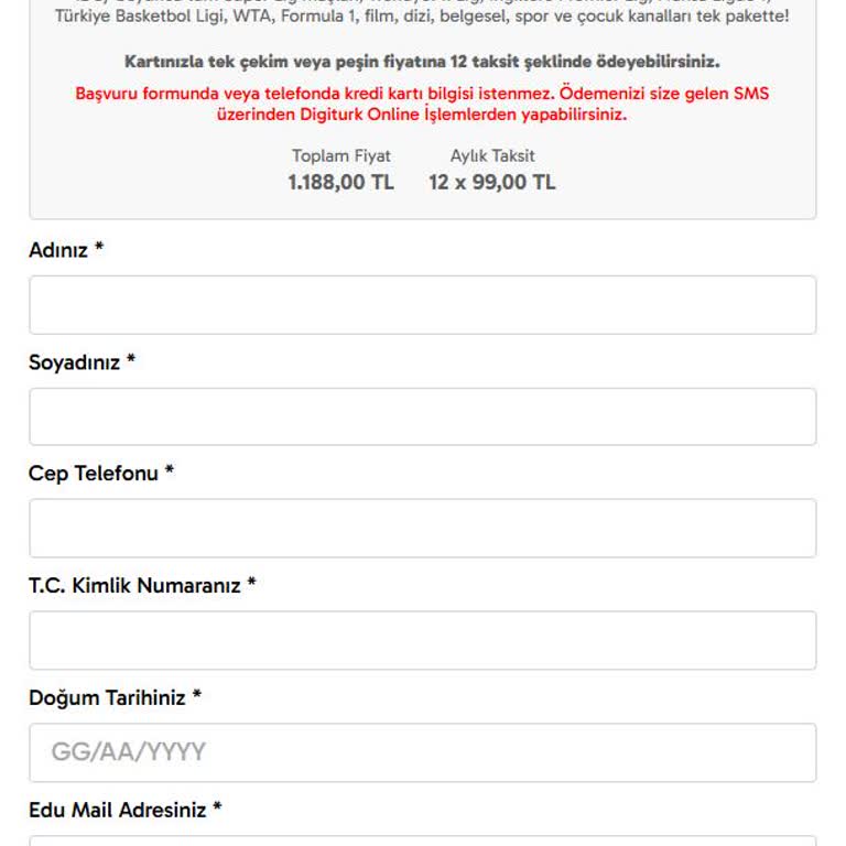 Digiturk Resmi Sitesi Taklidi Sahte Web Sayfası Kişisel Bilgilerimi Tehlikeye Atıyor