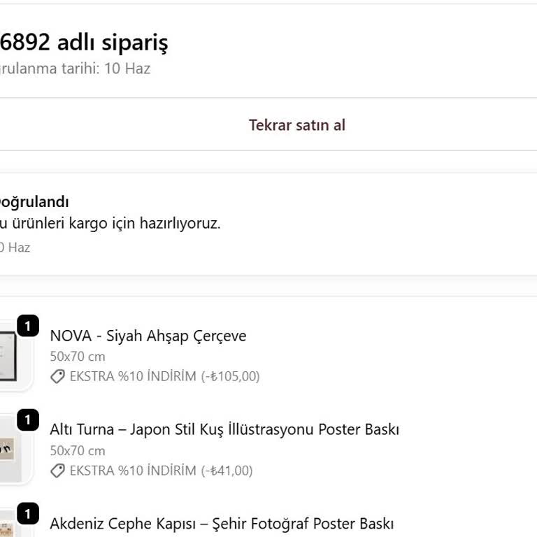 Yaris Poster'de Uzun Teslimat Gecikmesi Ve Takip Bilgisi Eksikliği