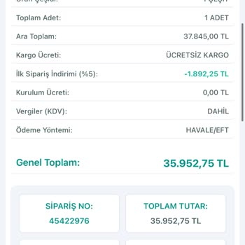 Ödenen 35.953 TL'lik Klima Gönderilmedi Ve Site Kapanınca İade Talebi