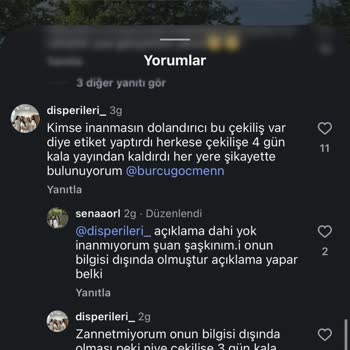 Instagram Çekilişi Silindi, Açıklama Ve Tazminat Talebi