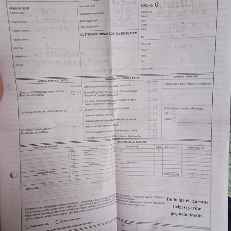 Yanlış Teşhis Ve Gereksiz Parça Değişimi Nedeniyle Alınan Servis Ücretinin İadesi