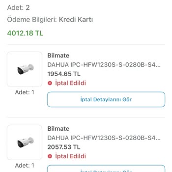 Epttavm'den Tek Taraflı Sipariş İptali Ve Geri Ödeme Talebi