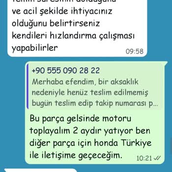 Yetkili Serviste Parça Siparişi Girişi Olmadan Aylarca Bekleme