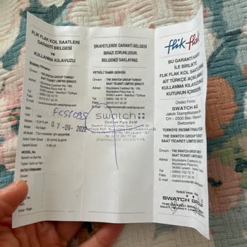 Flik Flak Çocuk Saatinde Su Geçirmez Olmadığı Ve Garanti Talebi