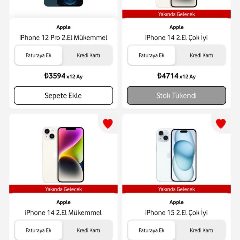 Stok Yok Sorunu Nedeniyle Vodafone Kampanyasından Telefon Alamıyoruz