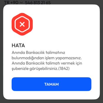 Aktif Hesaplarımda Açıklama Olmadan Mobil Bankacılık Engeli