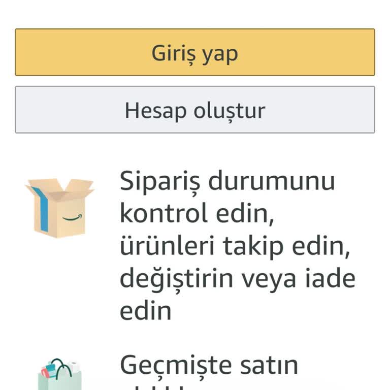 Amazon Hesabım İçin SMS Şifre Sıfırlama Talebi