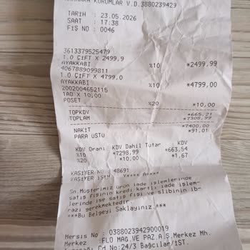 Ayakkabının Genişlemesi Ve Mağaza İle Müşteri Hizmetlerinin Çözüm Sunmaması