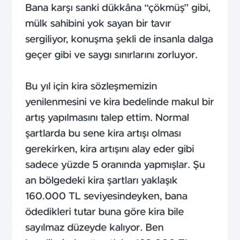 A101 Şube Müdürünün Saygısız Davranışı Ve Piyasa Dışında Kira Artışı