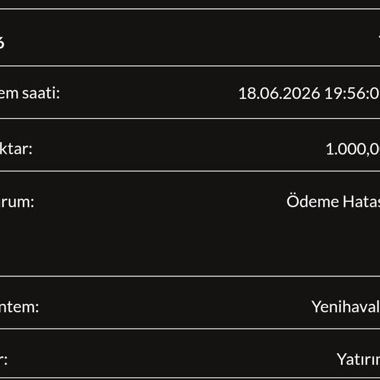 Casibom Hesabına Yatırdığım 1.000 TL Görünmüyor Ve İade Talebim
