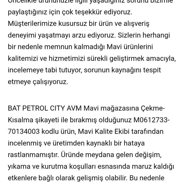 İlk Yıkamada Çektiğim Tişörtüm Deforme Oldu, Mağaza Değişim Reddediyor