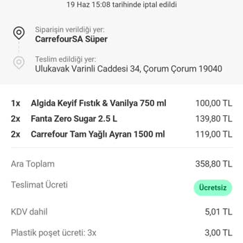 Kurye Bulunamadığı İçin İlk Sipariş Kuponum Haksızca Kaybedildi