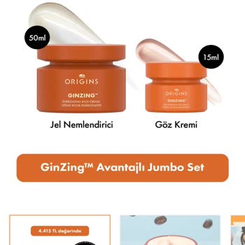 Trendyol Üzerinden Alınan Origins Ginzing Setinde 50 ml Yerine 30 ml Gönderildi
