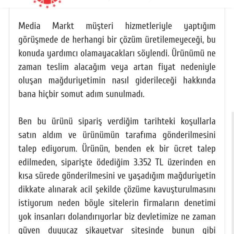 Siparişim Teslim Edilmedi, Ürün Geri Döndü Ve Fiyatı Artarak Mağdur Oldum