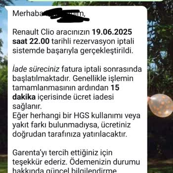 Garenta İsmiyle Sahte Araç Kiralama Teklifi Ve Para İadesi Talebi
