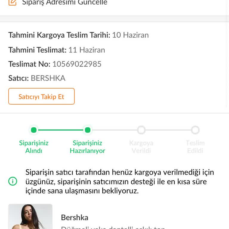 Hazırlık Aşamasında Kalan Siparişin Gecikmesi Ve Acil Gönderim Talebi