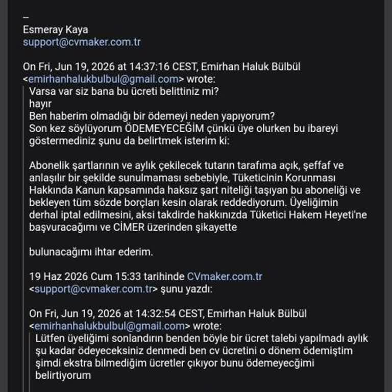 İzinsiz Abonelik Ve 1.017 TL Borç İptali Talebi