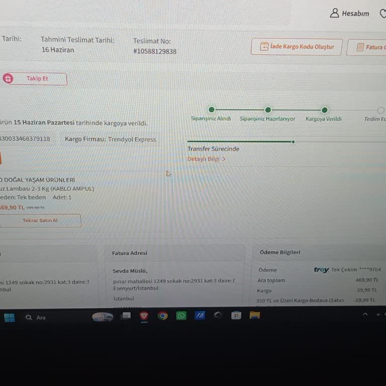 Teslim Edilmemiş Tuz Lambası Ve Cevapsız Müşteri Destek Talebi