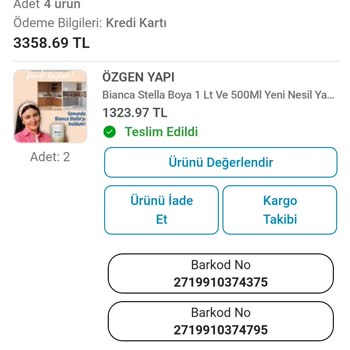 Eksik Boya Gönderimi Ve Cevapsız Müşteri Desteği