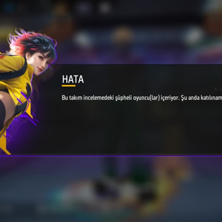 Free Fire Hesabımda Haksız Takım Banı