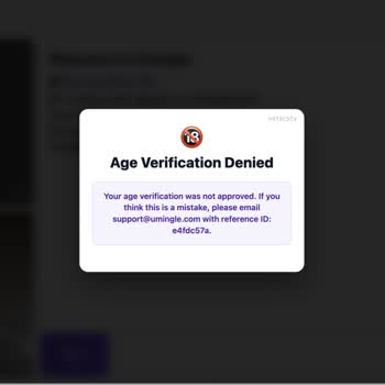 I Got Umingle Age Restricted When I Shouldn't Have