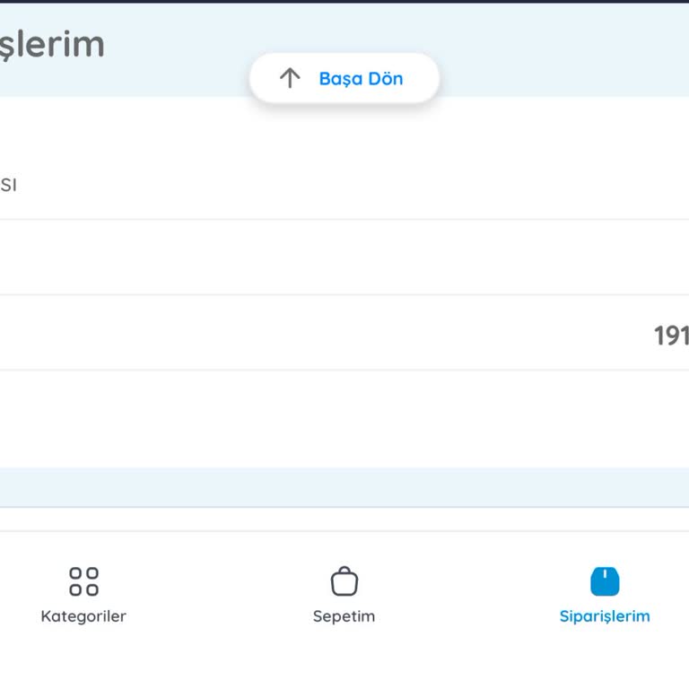E-Bebek Siparişimin Faturası SMS Yoluyla İletilmedi